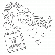 La Saint Patrick <br>(17 mars) - coloriage n° 1546