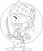 Jeune pirate - coloriage n° 164