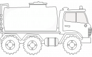 Camion citerne - coloriage n° 166