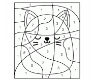 Chat (peluche squishmallow) - Coloriage Magique