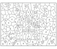 Coloriage Magique (jeu en ligne) | Château féerique