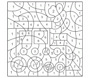 Petit train à vapeur - Coloriage Magique
