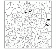 Fée avec son arrosoir - Coloriage Magique (jeu en ligne)