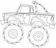 Monster truck - coloriage n° 172
