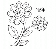 Soleilla et Pétaline, les fleurs malicieuses - Coloriage en ligne