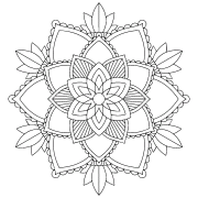 Mandala, symbole d’harmonie et d’équilibre - Coloriage en ligne