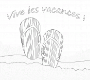 Vive les vacances ! - coloriage n° 176