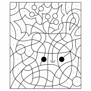 Chaussette de Noël Kawaii - Coloriage Magique (jeu en ligne)