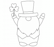 Lutin porte-bonheur de la Saint-Patrick - Coloriage en ligne