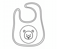 Bavoir pour bébé - Coloriage en ligne
