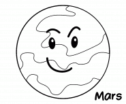 Mars, lâĂ©tonnante planĂšte rouge - Coloriage en ligne Mars, lâĂ©tonnante planĂšte rouge - Coloriage en ligne