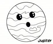 Jupiter, la géante du SystÚme solaire - Coloriage en ligne Jupiter, la géante du SystÚme solaire - Coloriage en ligne