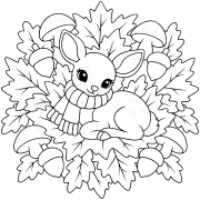 Un adorable faon au cĆur de lâautomne - Coloriage en ligne Un adorable faon au cĆur de lâautomne - Coloriage en ligne