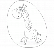 Girafe - coloriage n° 190