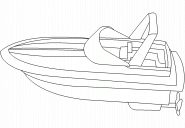 Bateau hors bord - coloriage n° 217