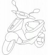 Scooter - coloriage n° 225