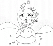 La Princesse et la grenouille - coloriage n° 249