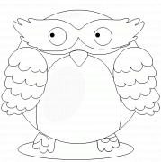 Hibou - coloriage n° 256