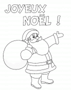 Le Père Noël vous souhaite un joyeux noël ! - coloriage n° 26