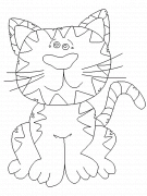 Tigroo, le chat tigré - coloriage n° 27