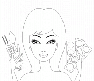 Maquillage - coloriage n° 271