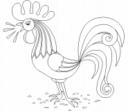 Coq - coloriage n° 272