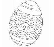 Oeuf de Pâques - coloriage n° 286