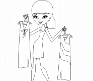 Quelle robe choisir ? - coloriage n° 293