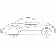 Voiture de collection - coloriage n° 294