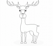 Caribou  - coloriage n° 302