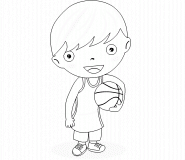 Basketteur - coloriage n° 313