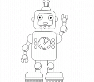 Robot - coloriage n° 316