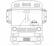 Bus scolaire - coloriage n° 406