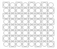 Motifs géométriques : ronds et carrés - coloriage n° 463