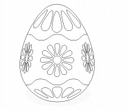 Oeuf de Pâques à décorer - coloriage n° 492