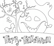 Happy Halloween - coloriage n° 506