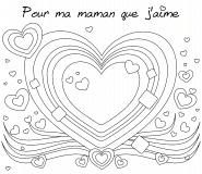 Pour ma maman, que j'aime ! - coloriage n° 526