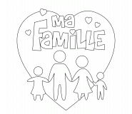 J'aime ma famille ! - coloriage n° 532