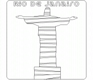 Le Christ Rédempteur (Rio de Janeiro) - coloriage n° 539
