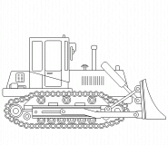 Bulldozer - coloriage n° 549