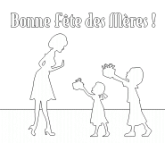 Cadeaux pour la fête des Mères... - coloriage n° 556