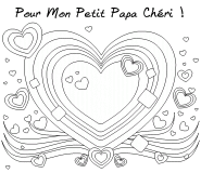 Pour mon Petit Papa Chéri !  - coloriage n° 564