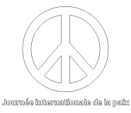 Peace and love - Journée internationale de la paix - coloriage n° 587