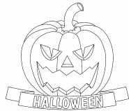 Citrouille 3D Halloween - coloriage n° 612