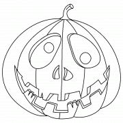 Citrouille d'Halloween - coloriage n° 62