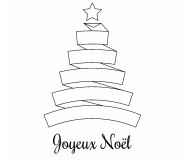 Sapin de Noël stylisé - coloriage n° 626