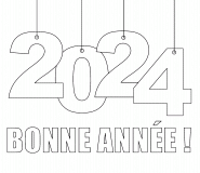 Bonne année 2024 ! - coloriage n° 630