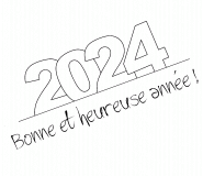 Bonne et heureuse année 2023 ! - coloriage n° 631