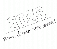 Bonne et heureuse année 2024 ! - coloriage n° 631