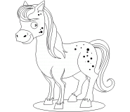 Petit cheval rieur - coloriage n° 638